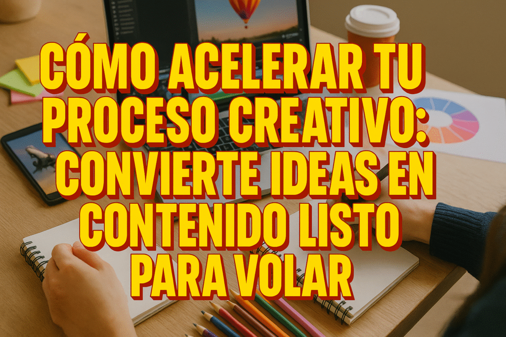 Cómo Acelerar tu Proceso Creativo: Convierte Ideas en Contenido Listo para Volar