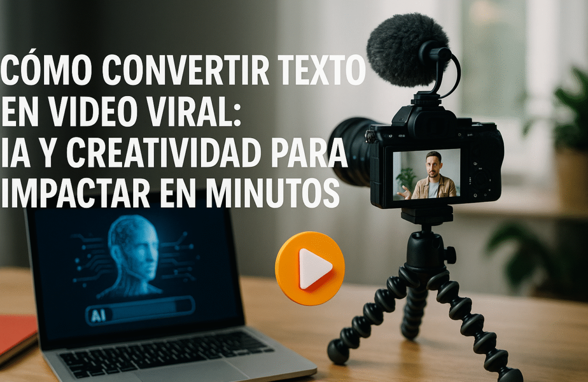  Cómo Convertir Texto en Video Viral: IA y Creatividad para Impactar en Minutos