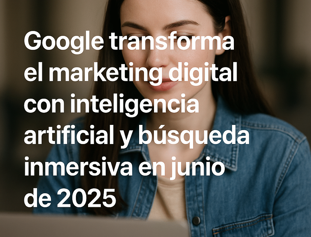  Google transforma el marketing digital con inteligencia artificial y búsqueda inmersiva en junio de 2025