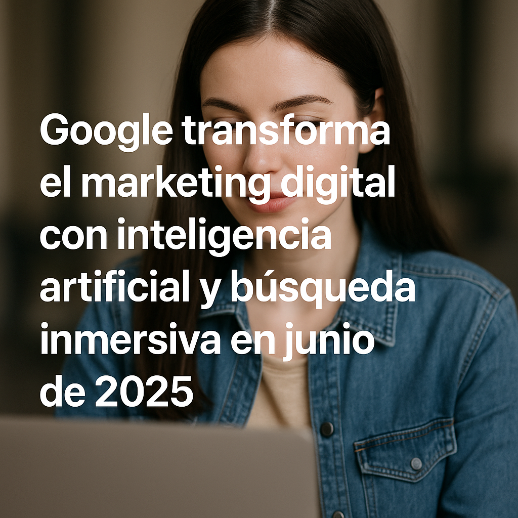 Google transforma el marketing digital con inteligencia artificial y búsqueda inmersiva en junio de 2025