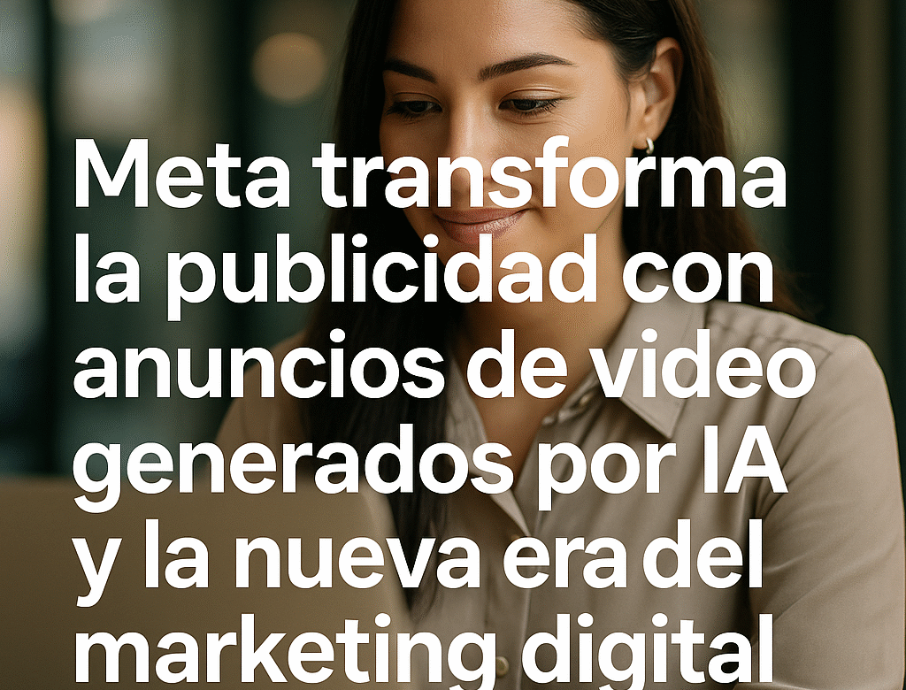  Meta transforma la publicidad con anuncios de video generados por IA y la nueva era del marketing digital