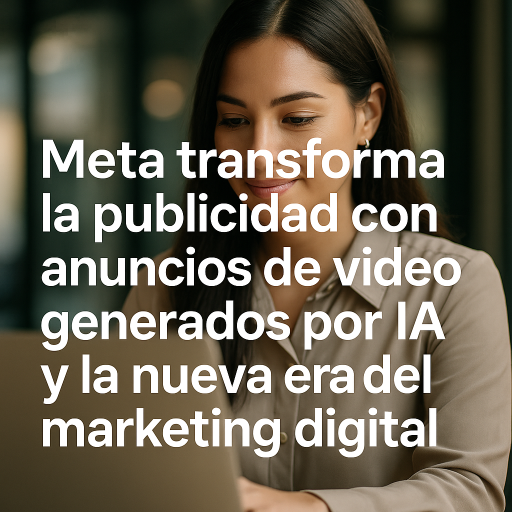 Meta transforma la publicidad con anuncios de video generados por IA y la nueva era del marketing digital