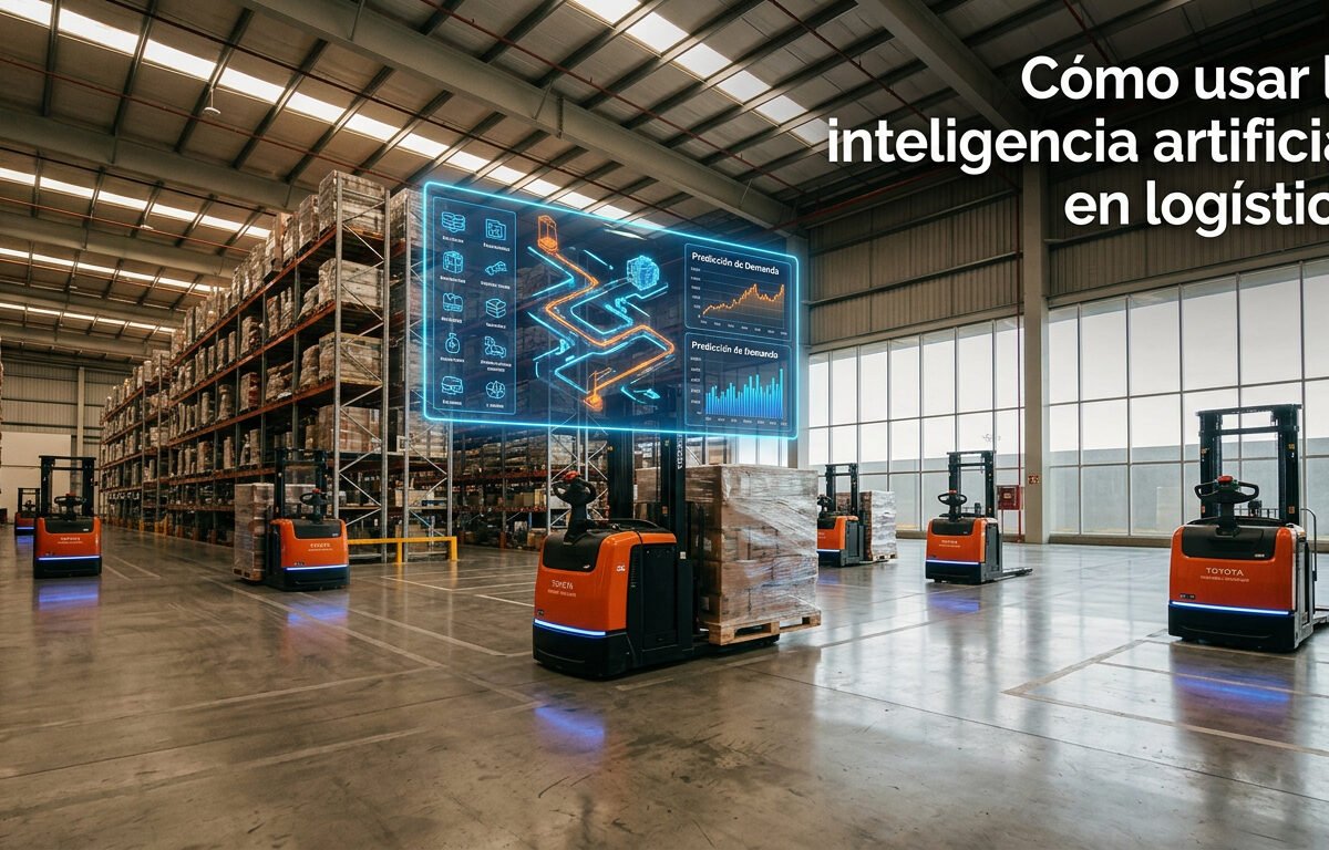  Inteligencia artificial en logistica Mexico, nearshoring IA, cadena de suministro y Toyota Material Handling