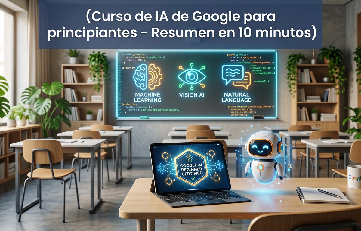  Curso de IA de Google para docentes, resumen en diez minutos, AprendoLab y micro rutas personalizadas