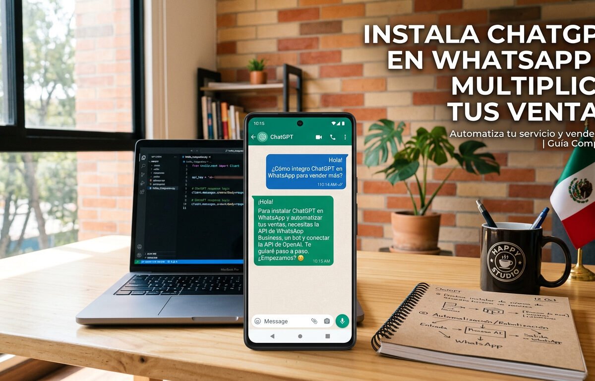  ChatGPT en WhatsApp, aumenta ventas y mejora la atención al cliente con automatización y robotización en México