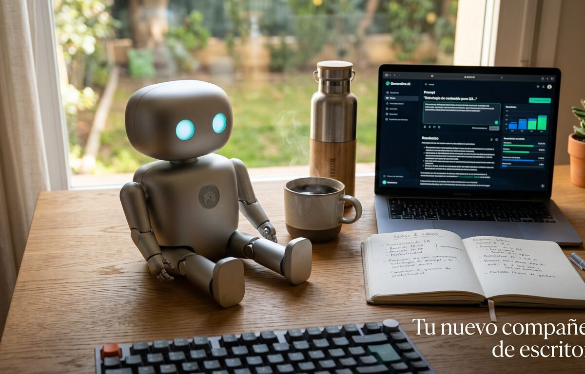  Robot inteligente compañero de escritorio, IA generativa para productividad y aprendizaje