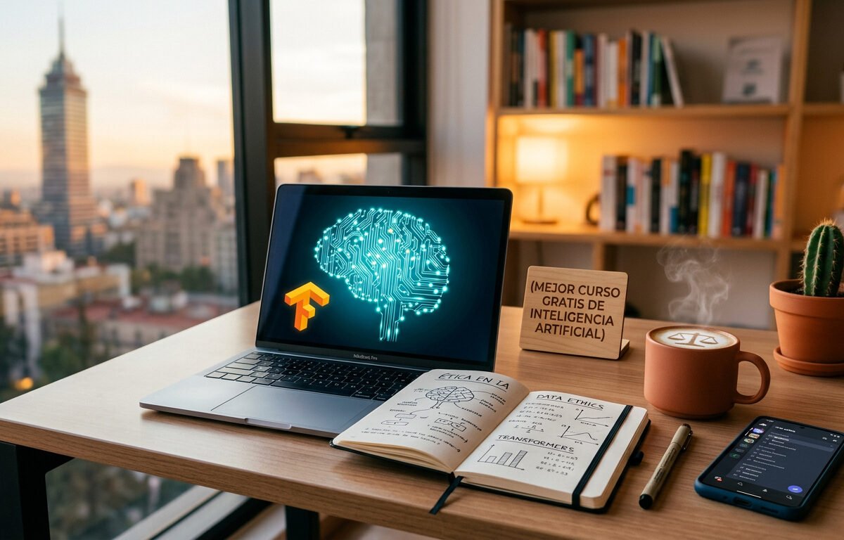  Curso gratis de inteligencia artificial con ética y práctica de Adrián Sáenz para la comunidad mexicana