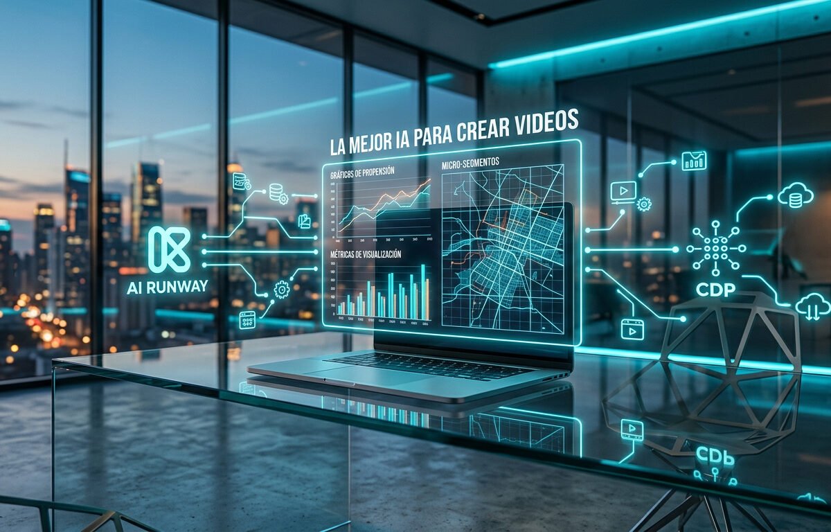  Inteligencia artificial para crear videos con marketing basado en datos, CDP y análisis predictivo, ROI y creatividad para pymes