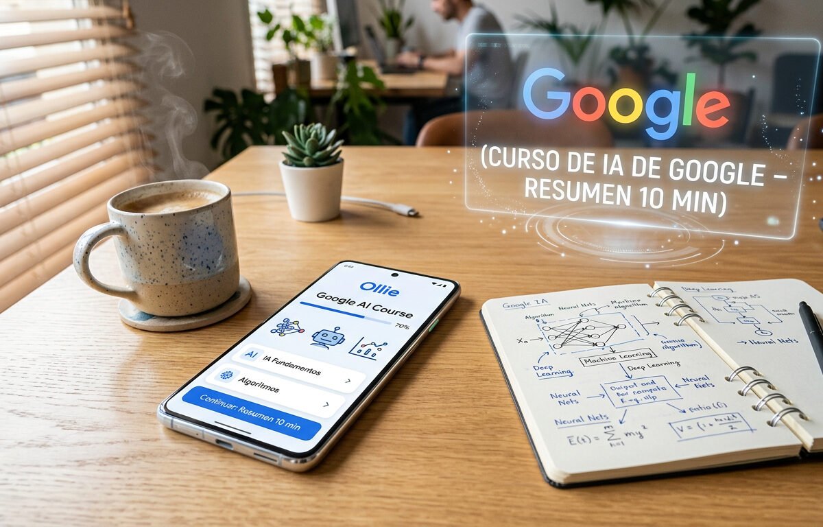  Curso IA de Google en diez minutos, Ollie de Coursera y la revolución del microlearning