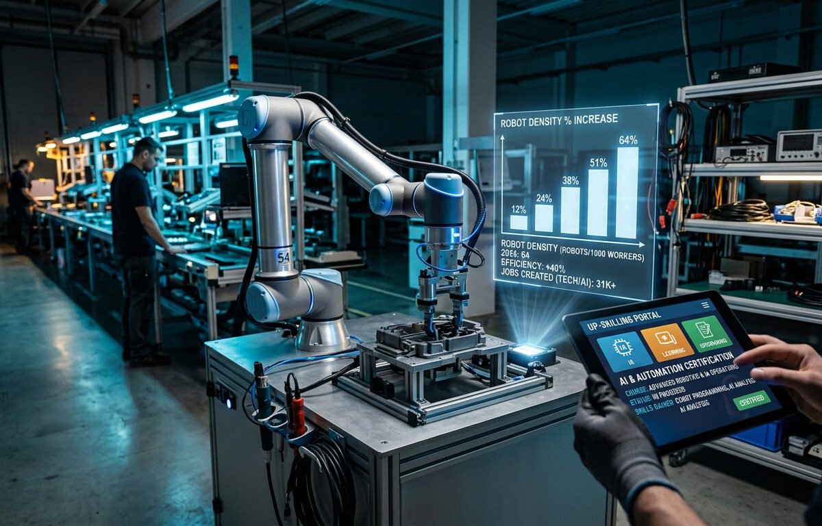  IA y robotización reducen el desempleo, generan empleo cualificado y exigen capacitación y políticas públicas