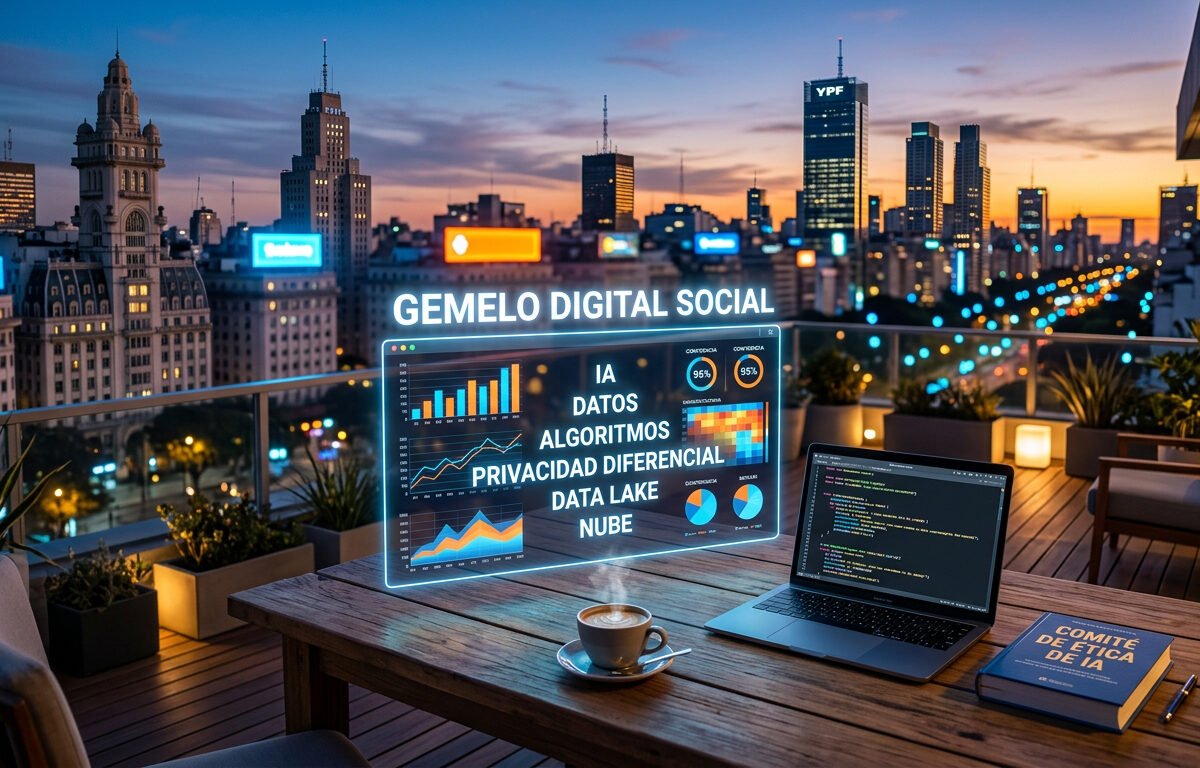  Gemelo digital social en Argentina IA redefine política social bajo Milei, datos y ética