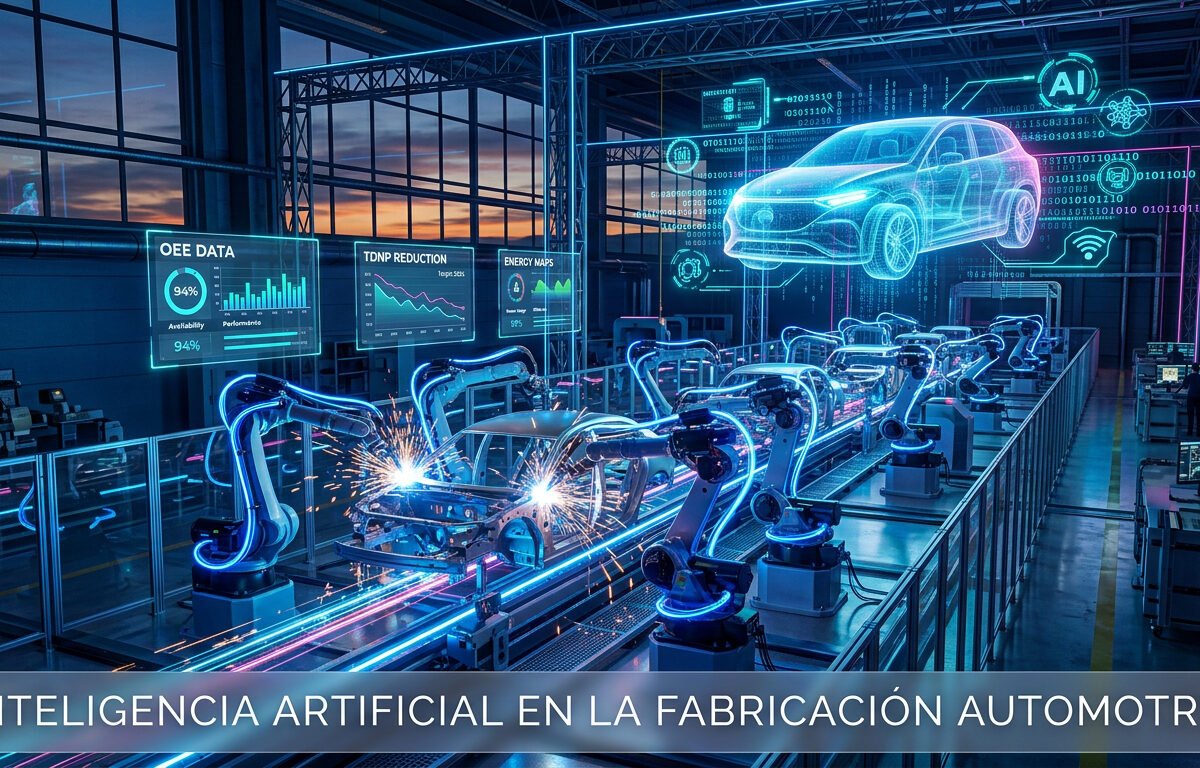  Inteligencia artificial en la fabricación automotriz, datos impacto y camino a la fábrica del futuro