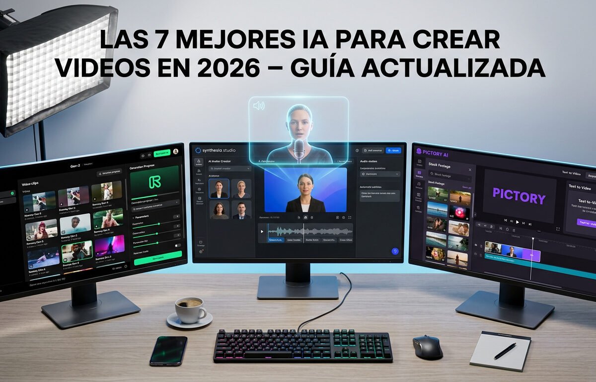  Las mejores IA para crear videos gratis y de pago, guía actualizada dos mil veintiséis