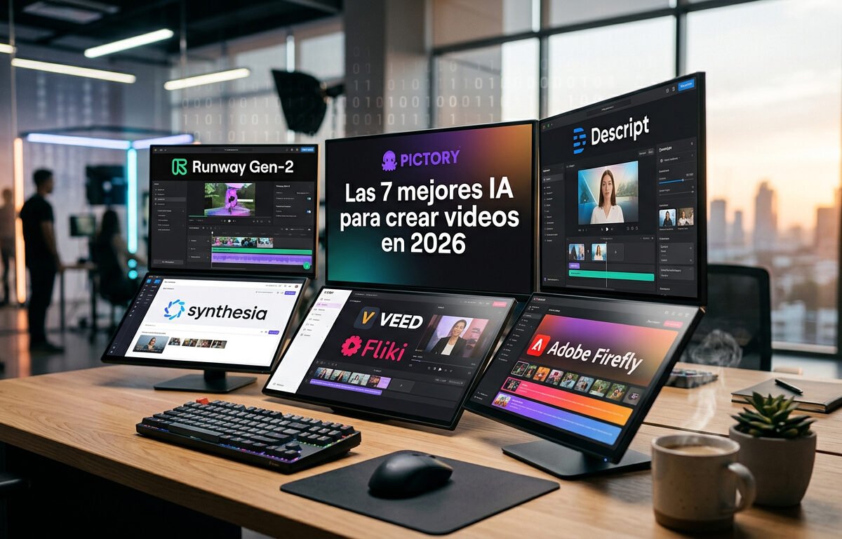  Mejores IA para crear videos, gratuitas y de pago, dos mil veintiséis