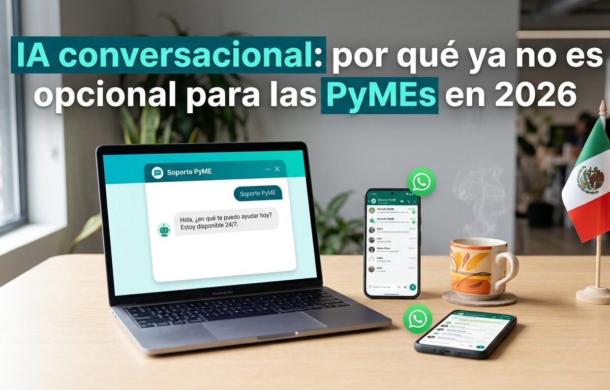  IA conversacional no opcional para pymes en dos mil veintiseis, lecciones de Benjamin Cordero